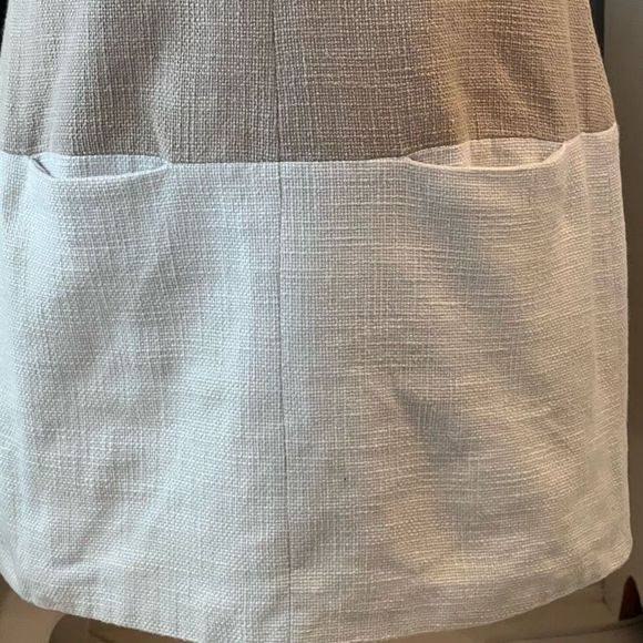 Michael Kors 60's Inspired Mini Sheath Dress Color Block With 2 Pockets - Picture 6 of 16